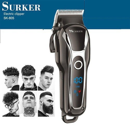 Tông đơ Surker 805- Tông đơ cắt tóc chuyên nghiệp- tặng kèm lược cắt tóc nhựa cao cấp.