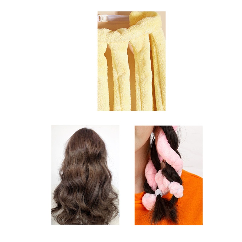 Băng Đô Cài Tóc Uốn Xoăn Không Nhiệt Thiết Kế Hình Bạch Tuộc