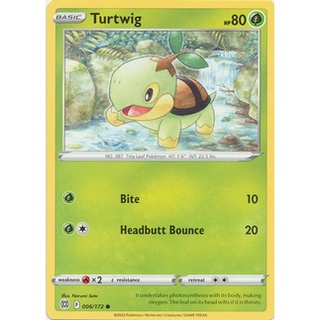 Thẻ bài pokemon turtwig - 6/172 - common