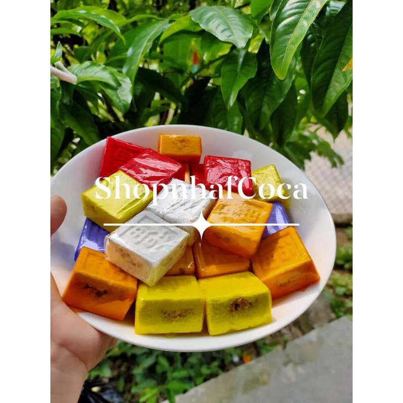 Bánh cộ Huế - Bánh in nhân mè đậu phộng - Bánh ngũ sắc ( 25 chiếc)