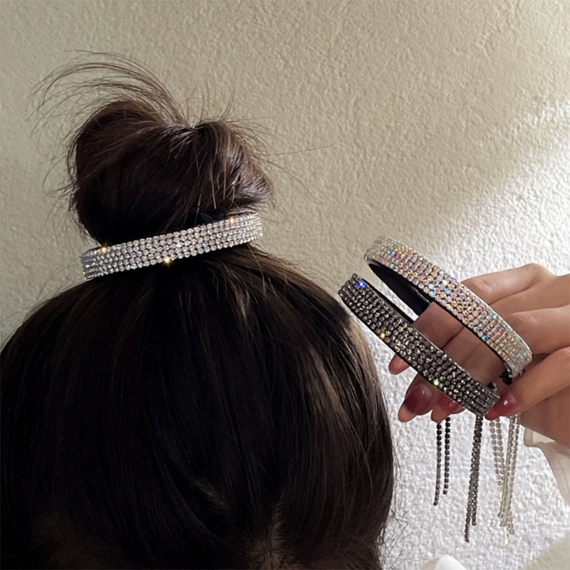 Kẹp Tóc Càng Cua Đính Đá Tua Rua Dễ Thương