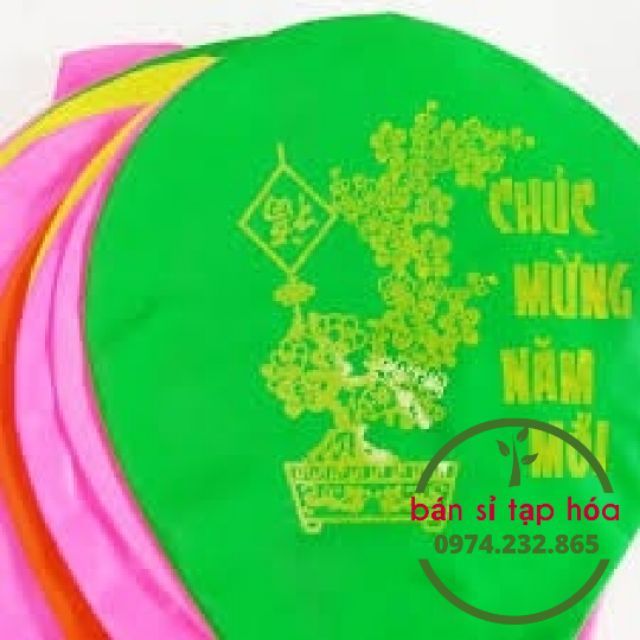 Túi 20 bong bóng Chúc Mừng Năm Mới cực đại (nhiều màu), bóng bay tròn