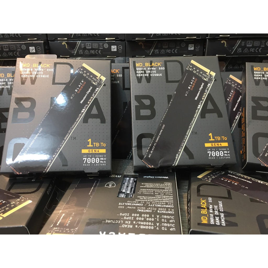 Ổ cứng SSD M2 NVMe Gen4x4 WD Black SN850 500GB - SN850 1TB - bảo hành 60 tháng