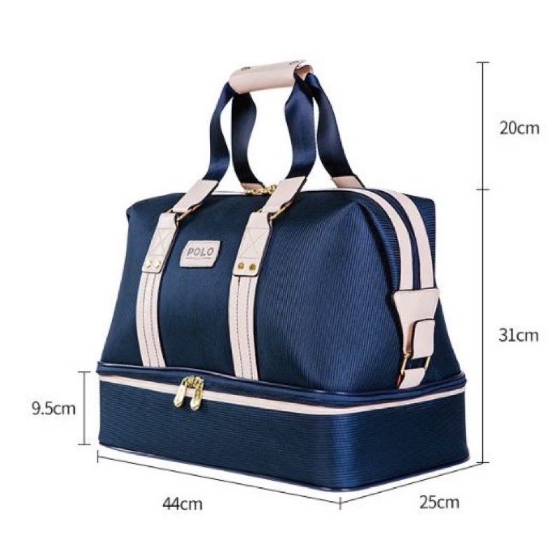 Túi đựng đồ PoLo túi đựng quần áo PoLo có ngăn đựng giày riêng biệt