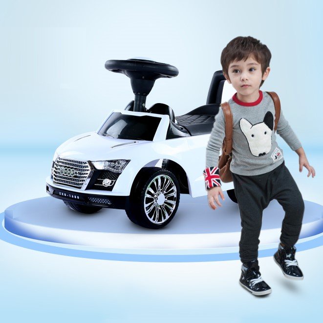 Xe chòi chân ô tô Audi HOLLA cho bé yêu thích tốc độ