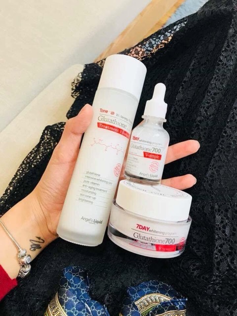 Bộ sản phẩm dưỡng trắng da Glutathione (4 sản phẩm)