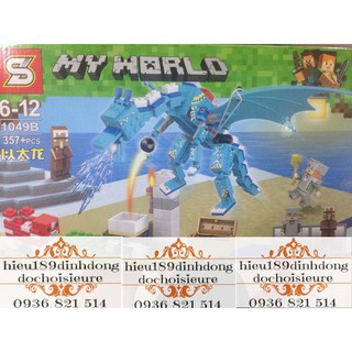 Xếp hình Lego Minecraft MyWorld mg200 : rồng Ender