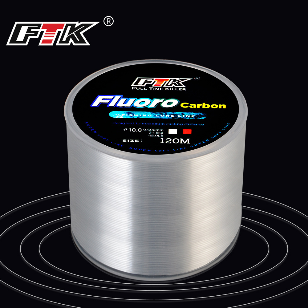 Cuộn Dây Câu Cá Bằng Sợi Carbon Ftc120M Fluoro 7.15 Lb-45Lb