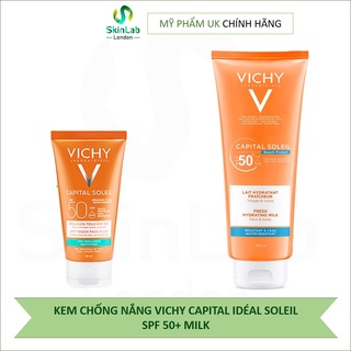 (Bill Anh) KEM CHỐNG NẮNG VICHY CAPITAL IDÉAL SOLEIL SPF 50+ MILK