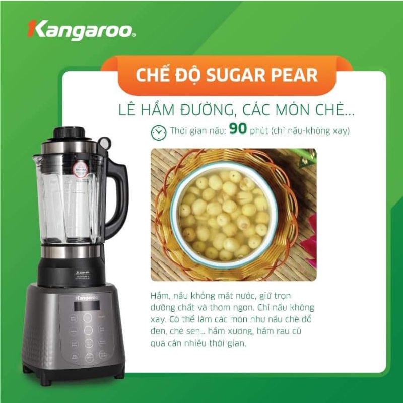 Máy làm sữa Hạt KANGAROO KG12BH Bảo hành chính hãng 12 tháng