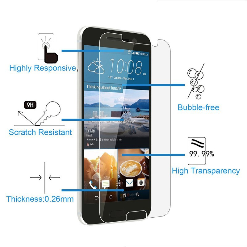 Kính cường lực bảo vệ màn hình điện thoại HTC X9 M8 One M8 Max 8088 809D 8060 T6
