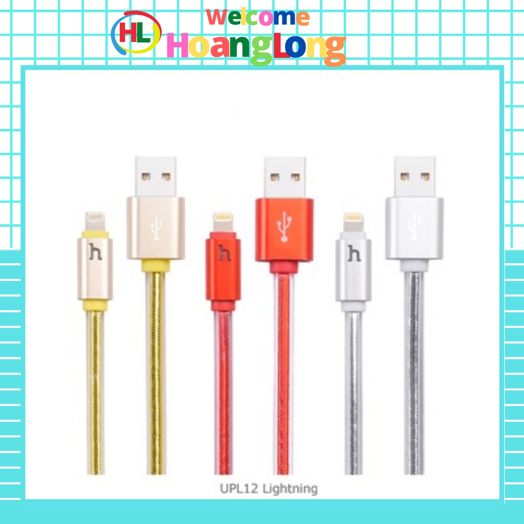 (HÀNG CHÍNH HÃNG CAO CẤP) CÁP SẠC NHANH HOCO UPL12 PLUS LIGHTNING 1M2 CAO CẤP - BH 12T