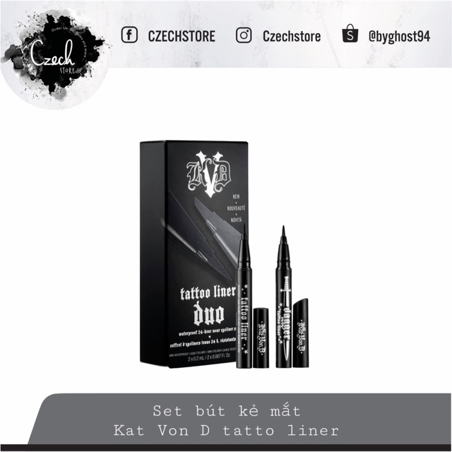 Set Kẻ Mắt Kat Von D Tattoo Liner