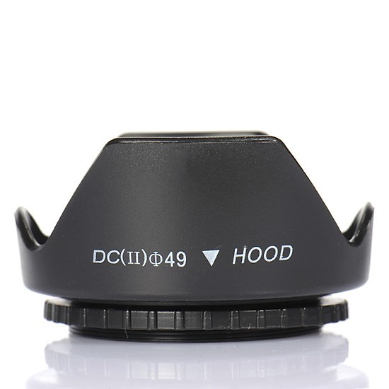 [49mm] Lens hood Loa che nắng hoa sen vặn ren ống kính máy ảnh Phi 49mm