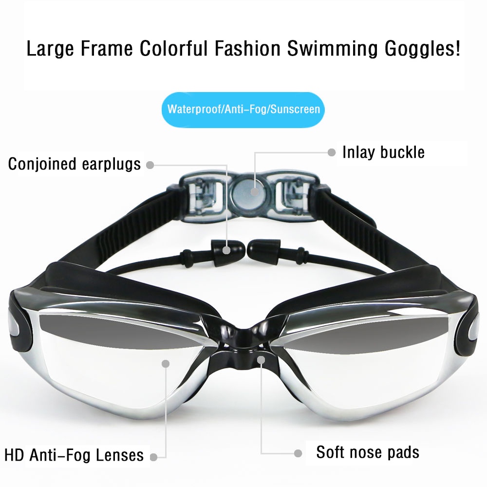 Bộ Kính Bơi Chống Thấm Nước Gây Sương Mù Tiện Dụng Cho Người Lớn Và Trẻ Em