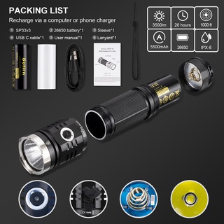 Đèn Pin Sofirn SP33 V3.0 XHP50.2 3500lm Sạc Được