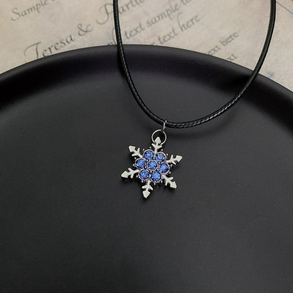 Dây Chuyền Mặt Hình Hoa Tuyết Và Mặt Trăng Thời Trang Hàn Quốc 23588