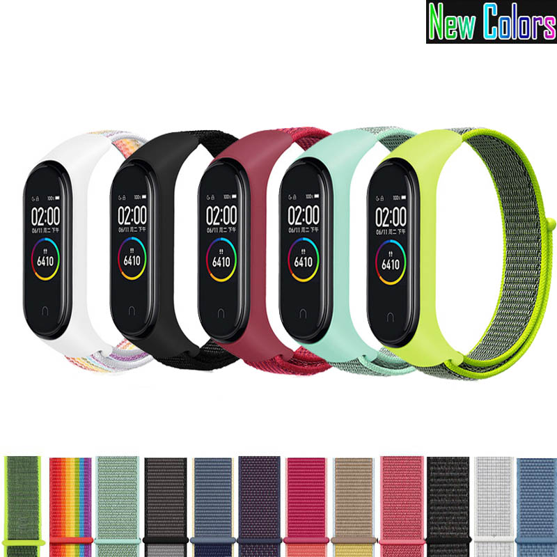 Dây Đeo Sợi Nylon Cho Đồng Hồ Thông Minh Xiaomi Mi Band 5 Miband 3 4 5 6