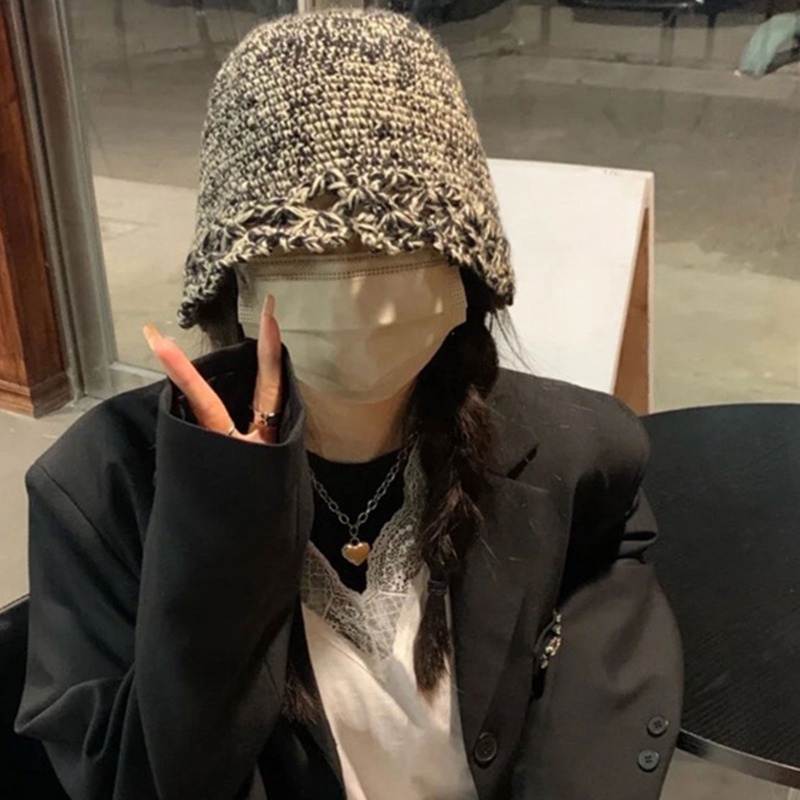 Mũ Dệt Kim Giữ Ấm Mùa Đông Chống Gió Dễ Thương Cho Nữ