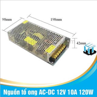 Nguồn tổ ong ac-dc 12v 10a 120w