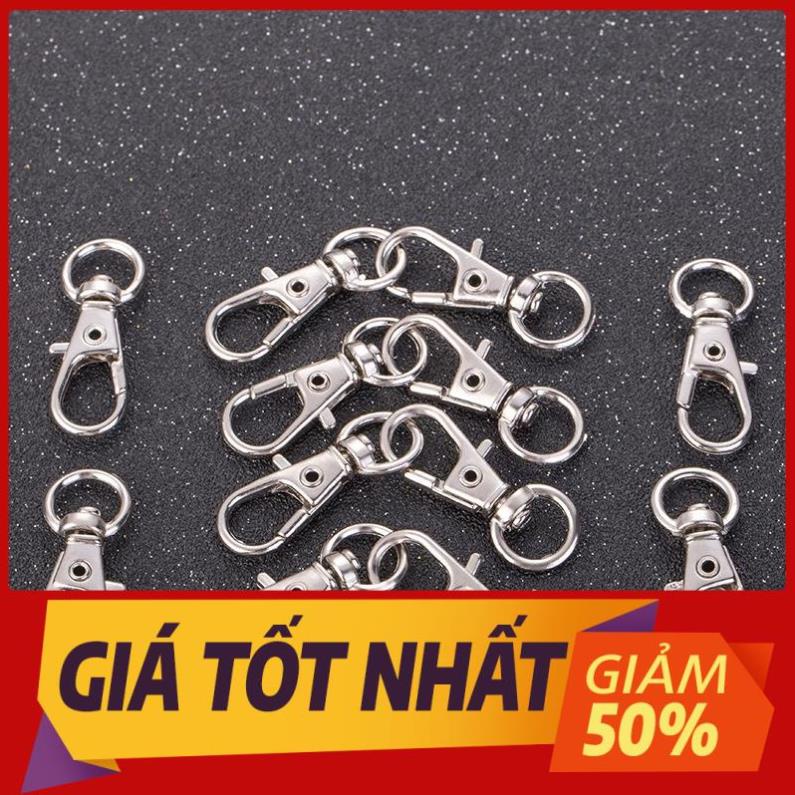Móc khóa càng cua kèm khoen dùng mix phụ kiện kim loại móc khóa handmade
