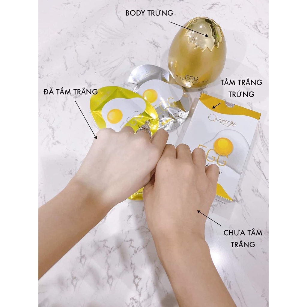 Body Egg mask whitening ( tắm trắng trứng vàng 3 gói) | BigBuy360 - bigbuy360.vn