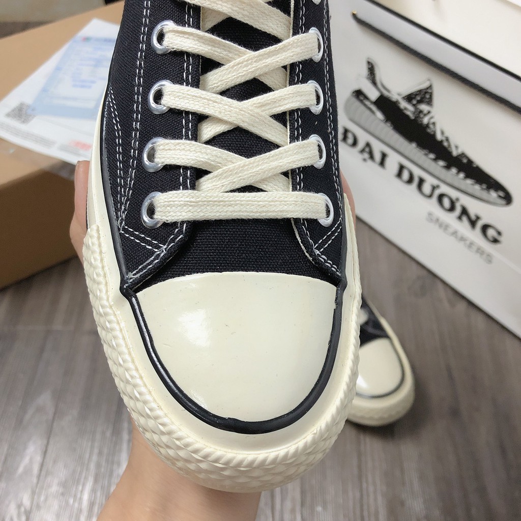 CV đen thấp [TẶNG MÓC KHÓA - FULL BOX] giày giày thể thao nam nữ Converses đen thấp giày Cv đen thấp cổ tăng chiều cao | BigBuy360 - bigbuy360.vn