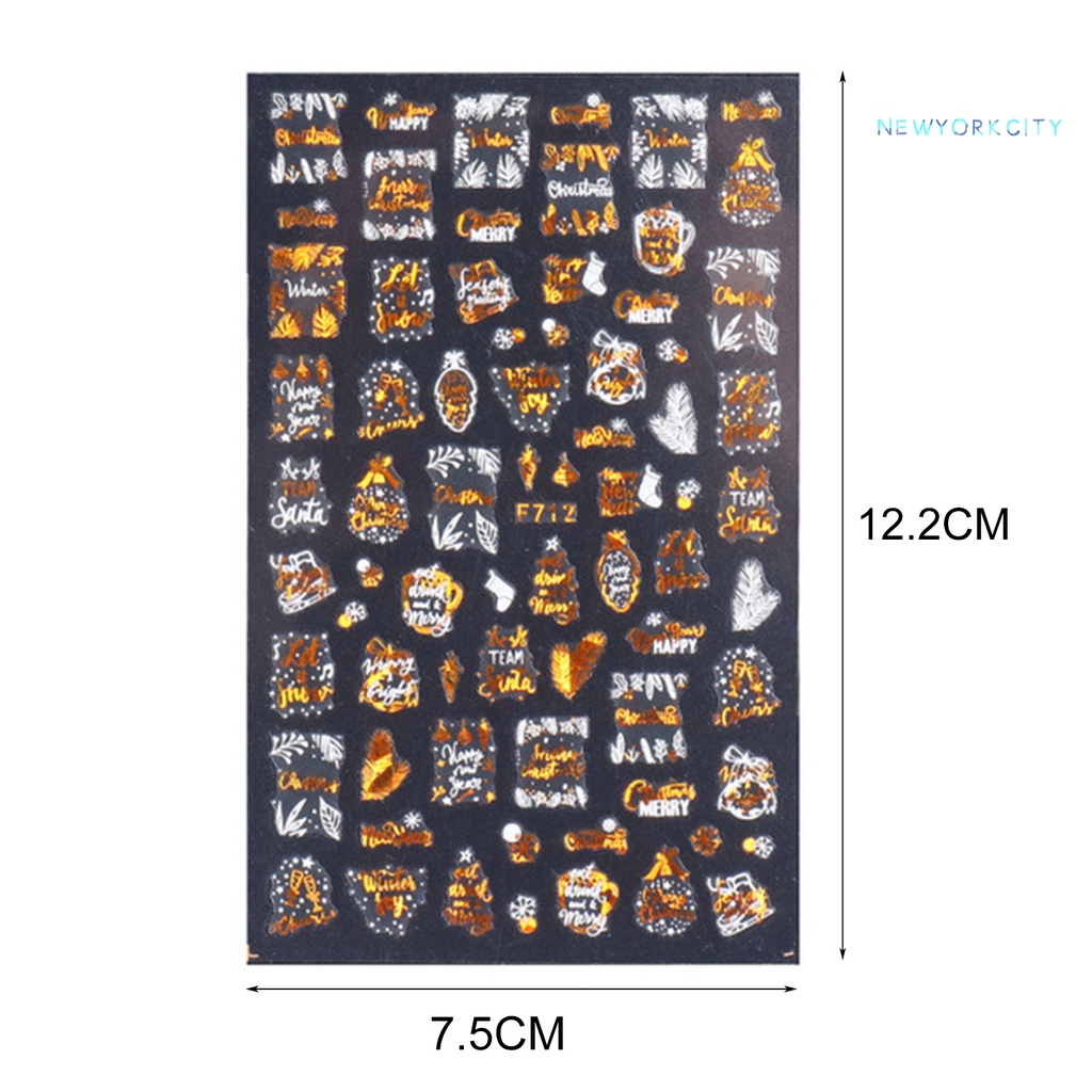 Miếng Dán Trang Trí Móng Tay Hình Bông Tuyết Nhiều Màu Sắc