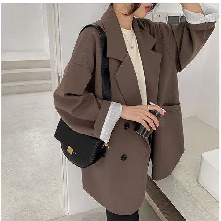 Áo Khoác Blazer Dáng Rộng Phong Cách Hàn Quốc Thời Trang Mùa Thu Cho Nữ 2021 | WebRaoVat - webraovat.net.vn