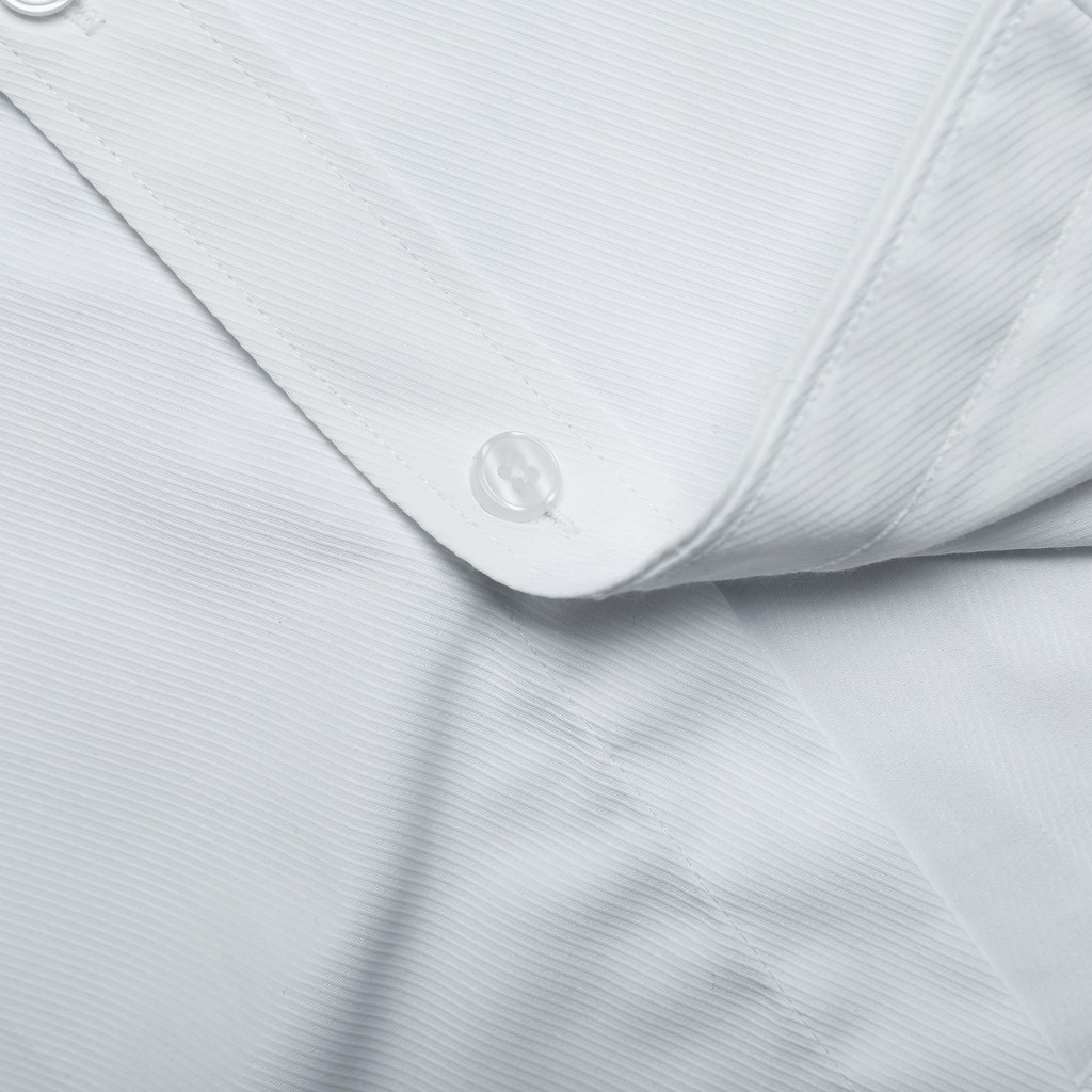 Áo Sơ Mi Nam Vân Chìm Họa Tiết Kẻ Chéo Trắng CEFFYLO, vải cotton mềm mịn chống nhăn | BigBuy360 - bigbuy360.vn