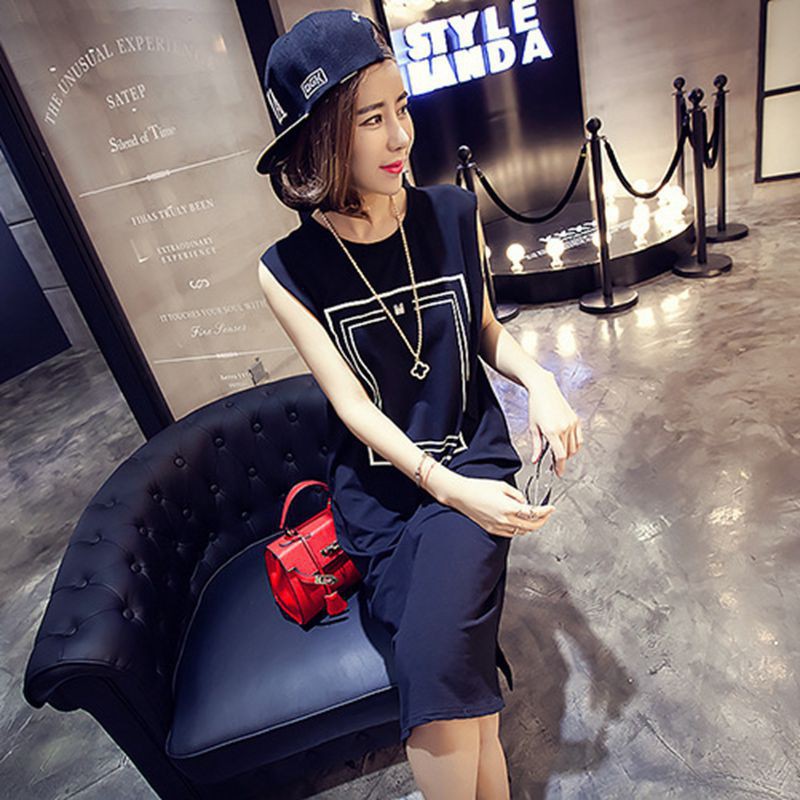 Đầm thun cộc tay form suông rộng thời trang cho nữ | BigBuy360 - bigbuy360.vn