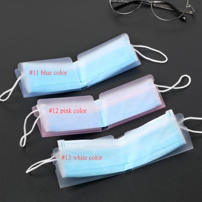 Spot new cartoon style foldable mask clip holder dust mask can be washed and reusable protective cap