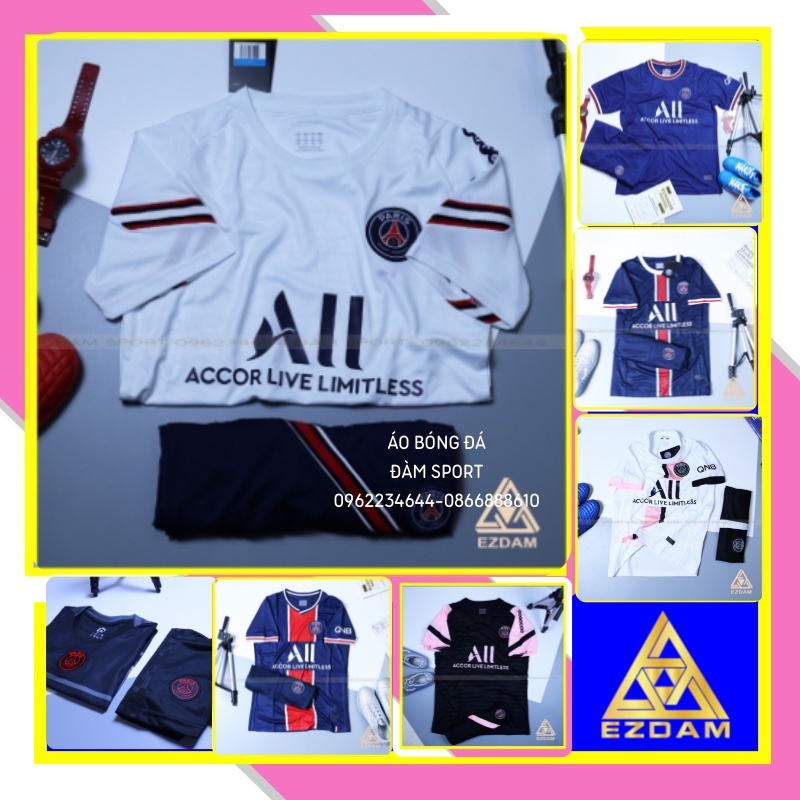 Bộ áo đá banh CLB PARIS SAINT GERMAIN/ PSG 21-22 cao cấp , áo bóng đá PARIS SAINT GERMAIN chất polie