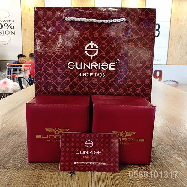 Đồng hồ Nam Sunrise 1146SA [FULL BOX, Thẻ bảo hành hãng] Kính Sapphire chống Xước, chống Nước, Dây kim loại