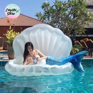 Phao Bơi Ngọc Trai Khổng Lồ Người Lớn Kèm Bơm + Phao Mini