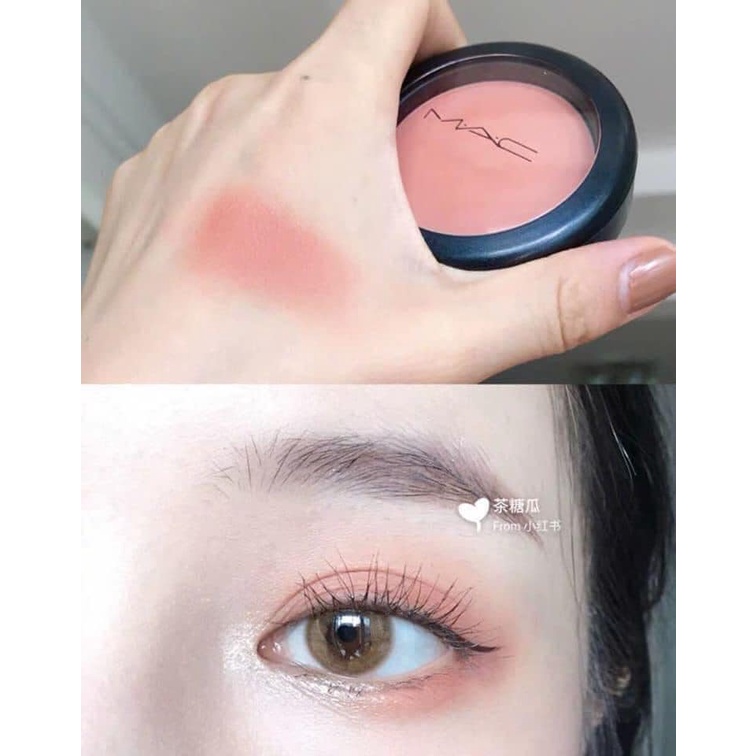 phấn má hồng mac powder blush fard a joues melba màu hồng cam