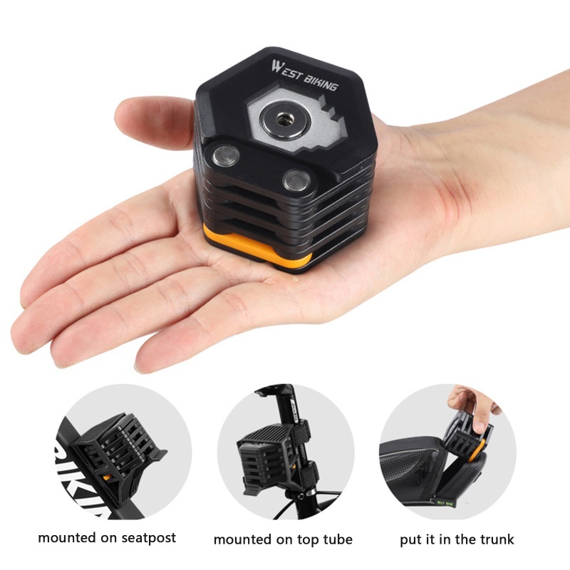 QQ Ổ Khóa Gập Kèm 3 Chìa Khóa Chuyên Dụng Cho Xe Mô Tô E-Scotor