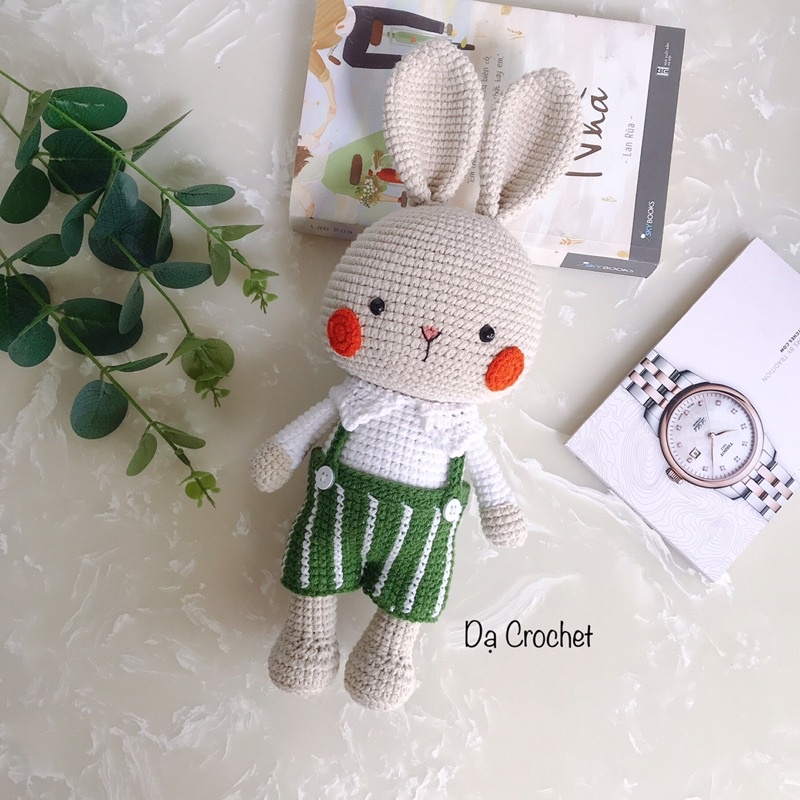 Thú Nhồi Bông Cáo - Heo - Gấu - Thỏ Làm Bằng Len An Toàn Cho Bé  - Thú Bông Len Handmade Đan Móc Bằng Thủ Công Bằng Tay