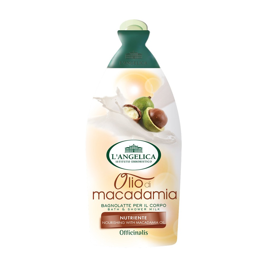 Sữa Tắm Italia L'Angelica Nourishing With Macadamia Oil Tinh Dầu Maca 500ml