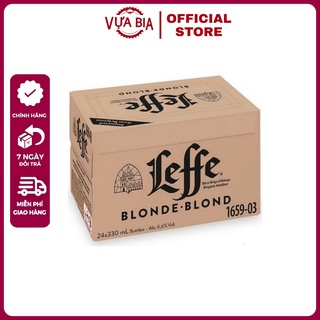 BIA LEFFE VÀNG THÙNG 24 CHAI 330ML