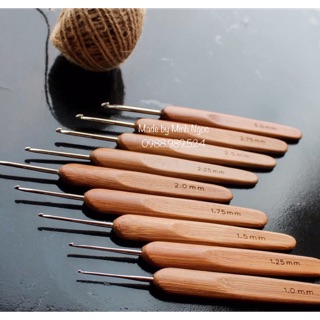 Kim móc len sợi cán gỗ- size 1.0- 6.0mm