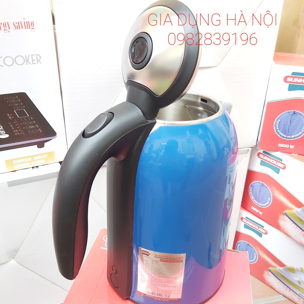 Ấm siêu tốc 2 lớp Sunhouse SHD1382, 1,7L