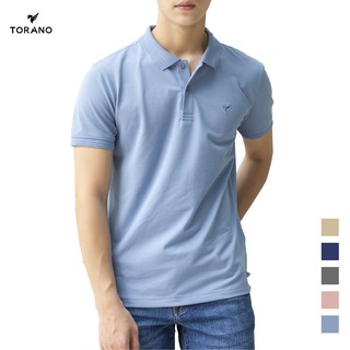 Áo polo nam  TORANO áo thun polo nam có cổ màu xanh đá3 TP301