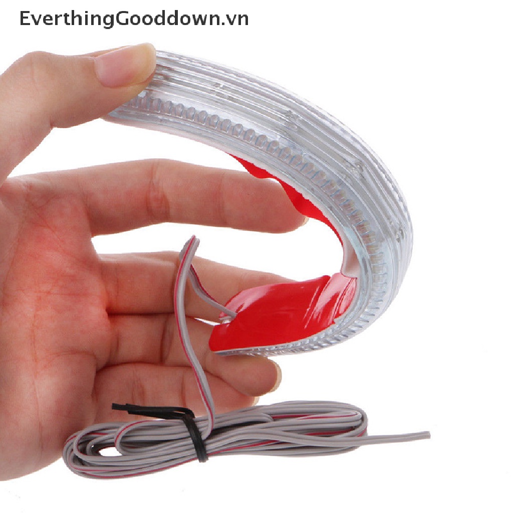 Bộ 2 Đèn LED Gắn Gương Chiếu Hậu Xe Hơi Màu Hổ Phách Mềm Mại 9 SMD12V