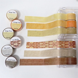 Washi tape Cuộn Băng Keo Dán Trang Trí Tường Sàn Gỗ Dài 5M