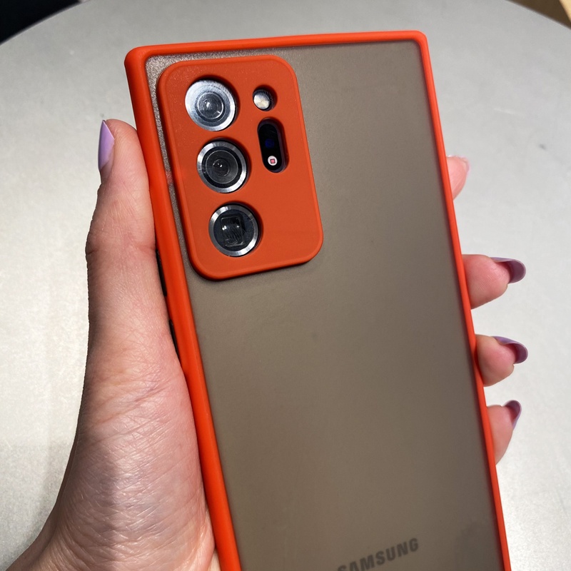 Ốp Điện Thoại PC Cứng Viền TPU Màu Nhám Cho Samsung Galaxy S10 S9 S8 Note 20 Ultra 10 Plus A72 A52 A71 A51