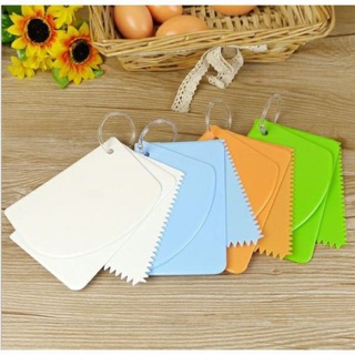 Bộ 3 miếng chà láng, cắt bánh màu xanh lá