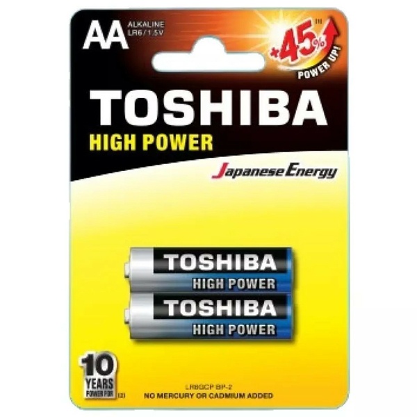 Vỉ 2 Pin AA Toshiba Alkaline 1.5V