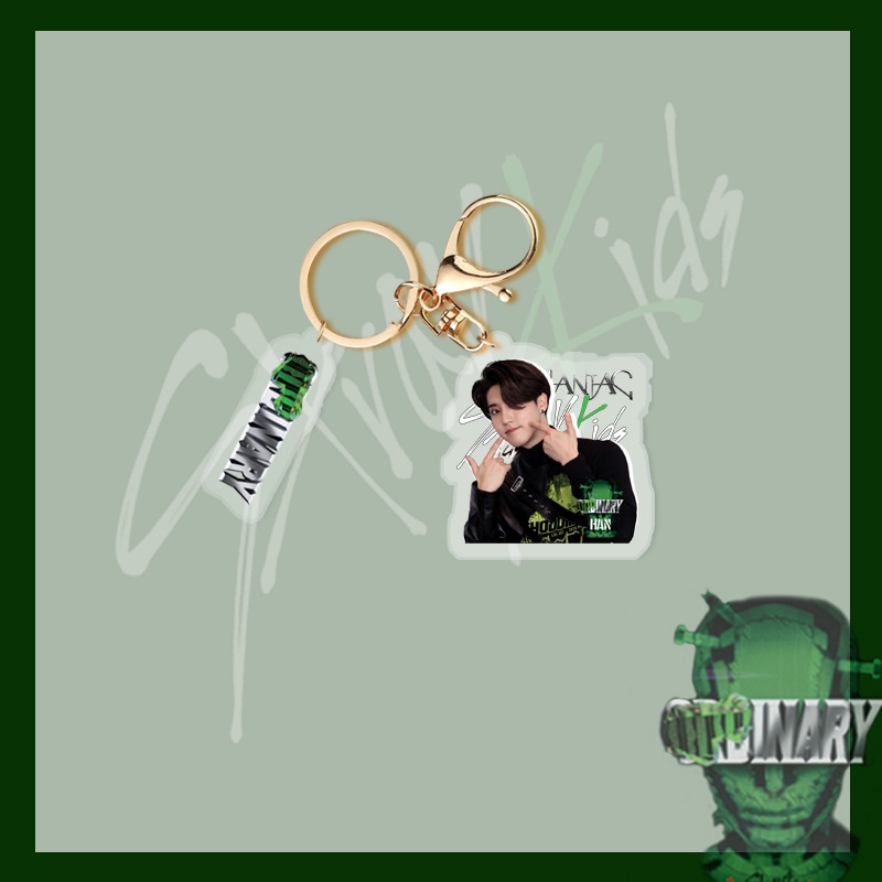 Móc Khóa Hình Các Thành Viên Nhóm Nhạc Kpop Stray Kids Dễ Thương