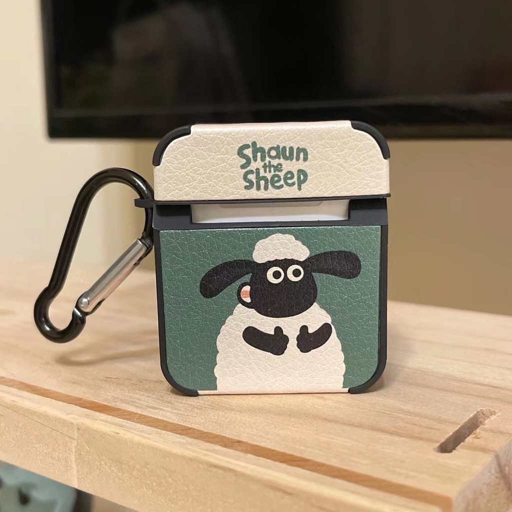 Vỏ Bảo Vệ Hộp Sạc Tai Nghe AirPods 1 2 3 Pro 3rd 2021 Bằng TPU Màu Xanh Dương Và Xanh Dương Hình Cừu Dễ Thương